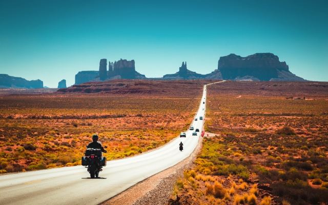 Route 66 im Monument Valley, USA