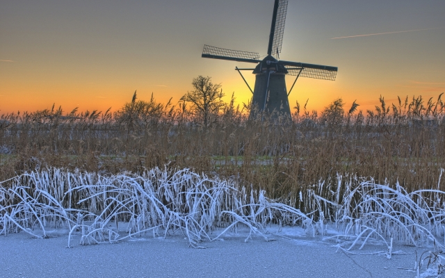 Kinderdijk in Südholland, Niederlande