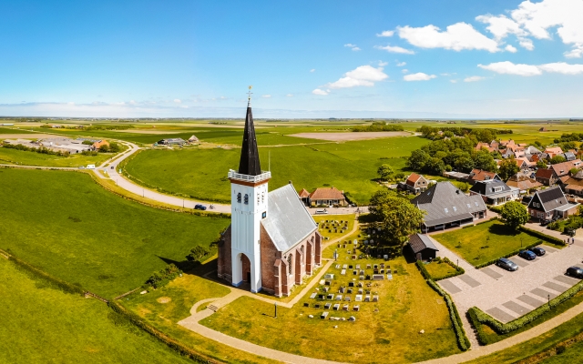 Kerk Den Hoorn auf der niederlänischen Insel Texel