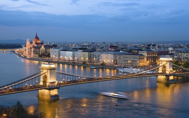 Budapest, Cityscape By Night