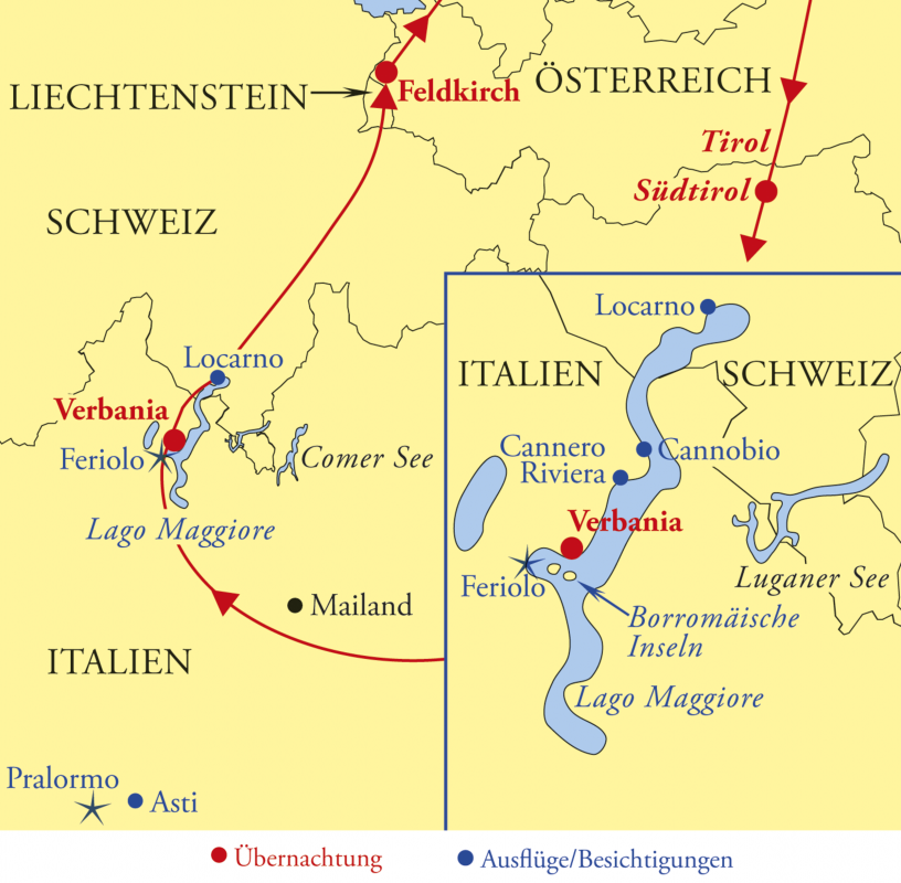 Busreise Nach Tirol - Österreich, Schweiz Und Italien