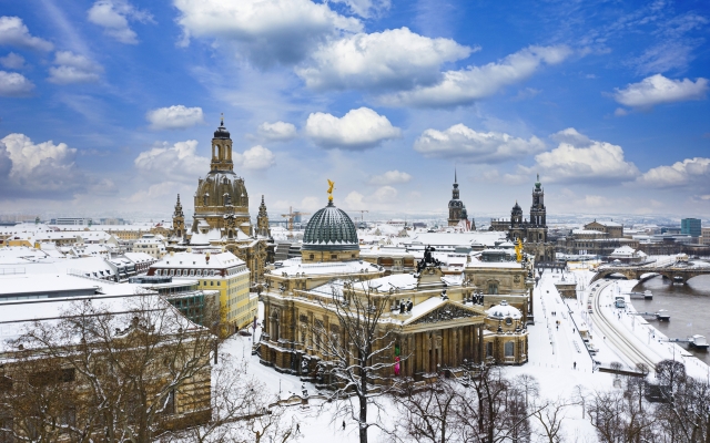 winterliches Dresden